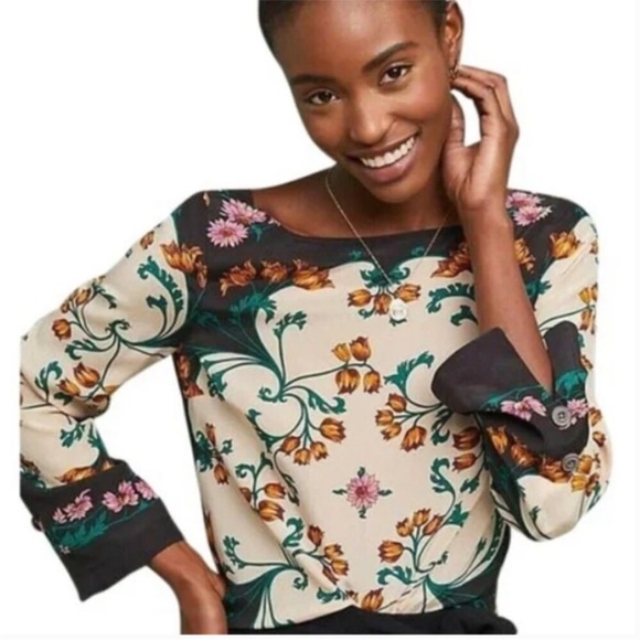Anthropologie Tops - Anthropologie Maeve Floral Blouse